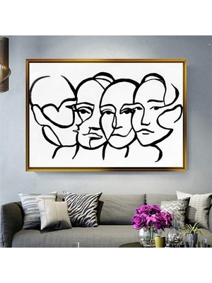 Giyense Altın Çerçeveli Dekoratif Tablo NYY757