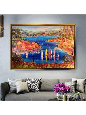 Giyense Altın Çerçeveli Dekoratif Tablo NYY1256