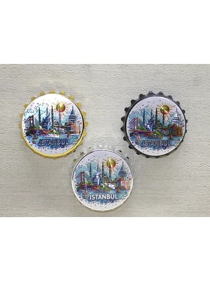 Marsilyan Istanbul Temalı Metal Magnet ALK4341