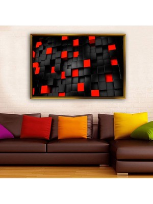 Giyense Altın Çerçeveli Dekoratif Tablo NYY1724