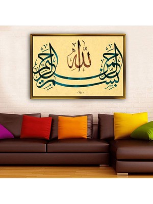 Giyense Altın Çerçeveli Dekoratif Tablo NYY1759