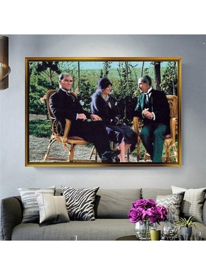 Giyense Altın Çerçeveli Dekoratif Tablo NYY1986