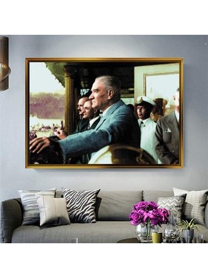 Giyense Altın Çerçeveli Dekoratif Tablo NYY447