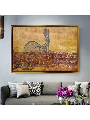 Giyense Altın Çerçeveli Dekoratif Tablo NYY1202