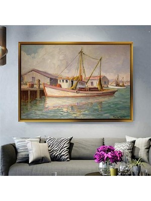 Giyense Altın Çerçeveli Dekoratif Tablo NYY1454