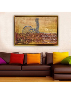 Giyense Altın Çerçeveli Dekoratif Tablo NYY1745