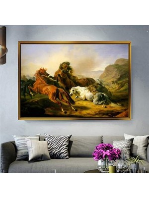 Giyense Altın Çerçeveli Dekoratif Tablo NYY58