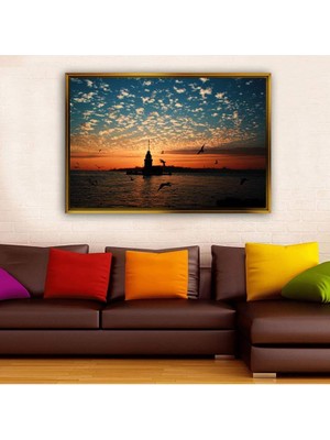 Giyense Altın Çerçeveli Dekoratif Tablo NYY2117