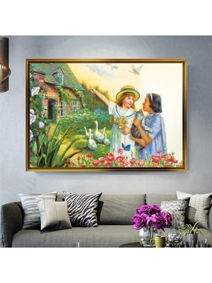 Giyense Altın Çerçeveli Dekoratif Tablo NYY707