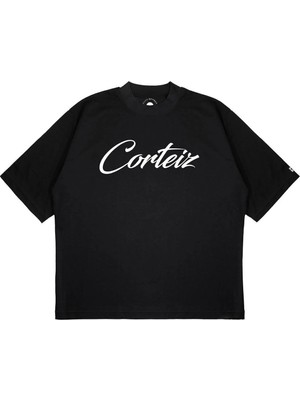 Pure Effect Unisex Oversize Corteiz V2 Baskılı Boxy Fit Kalın Kumaşlı T-Shirt