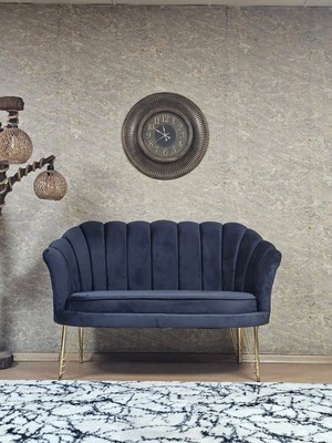 Sevinç Mobilya Ikili Istiridye Gold Kaplama Telli Ayak Çay Seti Koltuk Tekli Berjer , Ikili Berjer Koltuk