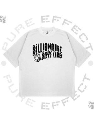 Pure Effect Unisex Oversize Bıllıoner Boys Club Standart Baskılı Boxy Fit Kalın Kumaşlı T-Shirt