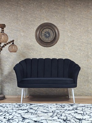 Sevinç Mobilya Ikili Istiridye Beyaz Boyalı Sivriltme Ayak Çay Seti Koltuk Tekli Berjer , Ikili Berjer Koltuk