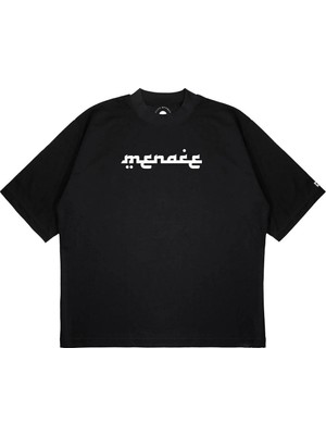 Pure Effect Unisex Oversize Maniac Stray Kids Baskılı Boxy Fit Kalın Kumaşlı T-Shirt