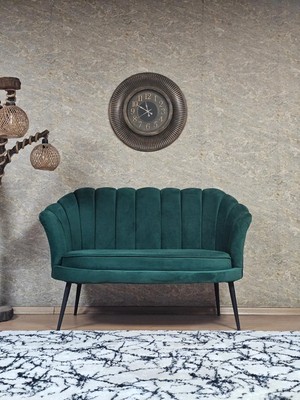 Sevinç Mobilya Ikili Istiridye Siyah Boyalı Sivriltme Ayak Çay Seti Koltuk Tekli Berjer , Ikili Berjer Koltuk