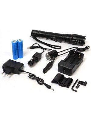 Marsilyan F-9010 20W LED Su Geçirmez Taktik Atlı Şarjlı  Feneri