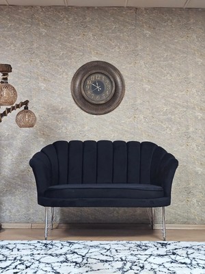 Sevinç Mobilya Ikili Istiridye Krom Kaplama Telli Ayak Çay Seti Koltuk Tekli Berjer , Ikili Berjer Koltuk