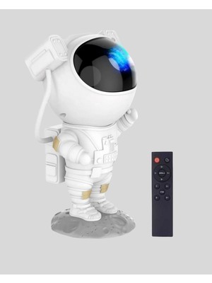 Marsilyan Bluetooth Müzikli Astronot Projeksiyon Lambası Yıldız ve Ay Efektli