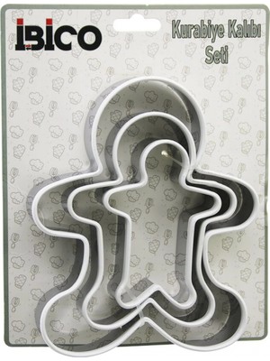 Marsilyan 3 Boy Metal Silikon Kenar Kılıflı  Kurabiye Kalıp Seti  8 x 5.5cm - 9.5 x 8cm - 13.5 x 11CM (4887)