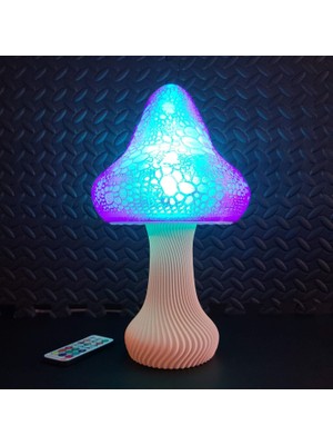KS Rgb Mantar Tasarım LED Masa Lambası – Dekoratif Atmosfer Aydınlatma