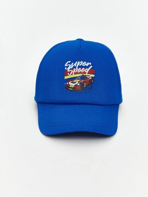 LC Waikiki Lcw Eco Mavi Baskılı Erkek Çocuk Kep Şapka