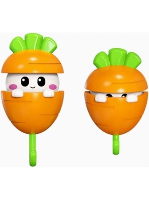 Marsilyan Havuç Tasarımlı Otomatik Açılan Yapışkanlı Askı (4887)