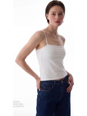 Penti Beyaz Askılı Modal Pamuklu Atlet