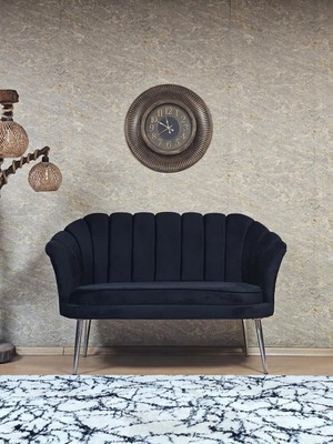 Sevinç Mobilya Ikili Istiridye Krom Kaplama Sivriltme Ayak Çay Seti Koltuk Ikili Berjer , Ikili Berjer Koltuk