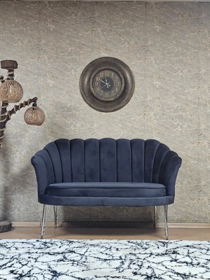 Sevinç Mobilya Ikili Istiridye Krom Kaplama Telli Ayak Çay Seti Koltuk Tekli Berjer , Ikili Berjer Koltuk