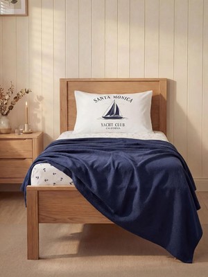 LC Waikiki Santa Monica Baskılı Tek Kişilik Pike Takımı  (S6)