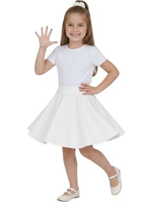 ERDEM KIDS Kız Çocuk 23 Nisan Kloş Günlük, Bayramlık, Gösteri, Parti, Özel Gün Okul Etek