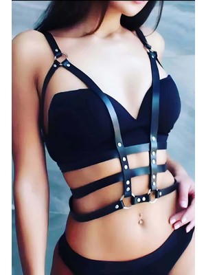 Esranın Dünyası Iç Giyim Özel Deri Harness - BRF442