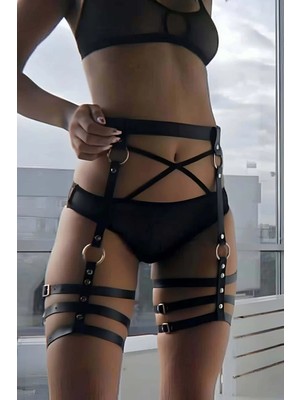 Esranın Dünyası Seksi Deri Bacak Aksesuar - BRF358