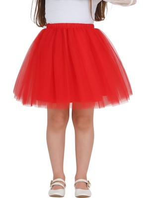 ERDEM KIDS Kız Çocuk Bayramlık  23 Nisan Doğum Günü Tüllü Tütü Etek