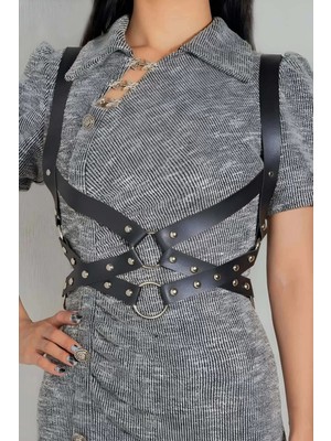 Esranın Dünyası Giysi Üzeri Bel Kemeri, Deri Göğüs Aksesuar - BRF1182