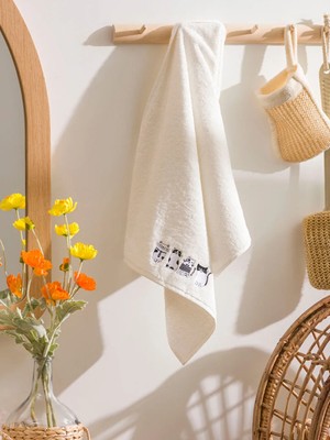 LC Waikiki Lcw Home Nakışlı Yüz Havlusu