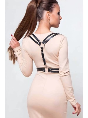 Esranın Dünyası Sırt Bölgesi Şık Deri Harness - BRF194