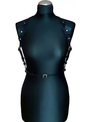 Esranın Dünyası Çiçek Detaylı Çık Göğüs Harness - BRF906