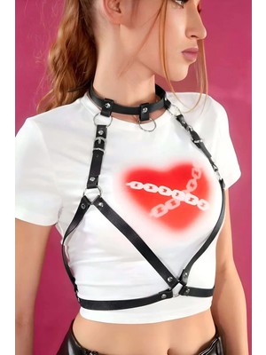 Esranın Dünyası Crop, Bluz, Elbise Üzeri  Choker Detaylı Giysi Kemeri - BRF1167