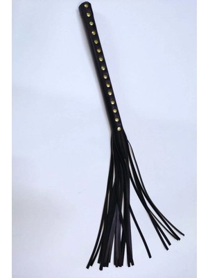 Esranın Dünyası Deri Kırbaç, Püsküllü Kırbaç, Siyah Kırbaç - BRF1245