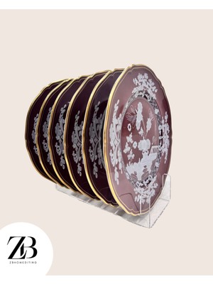 ZBHomediting Pleksi Şeffaf Tabak Standı