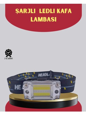 Sb Shopping Şarj Edilebilir LED Kafa Feneri 215 Lümen Xpe Cob Güçlü Aydınlatma