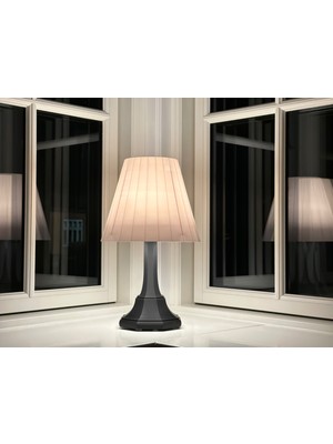 KS Klasik Pliseli Abajur Masa Lambası – Soft Warm Seri
