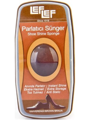 Nuri Leflef Ayakkabı Parlatıcı Sünger Ayakkabı Parlatıcı Depolu Fırça Ayakkabı Bakım Süngeri Ayakkabı Cila Sünger (Kahve)