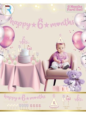 Çıtı Pıtı Store 6 Months 6 Ay Parti Kutlama Seti
