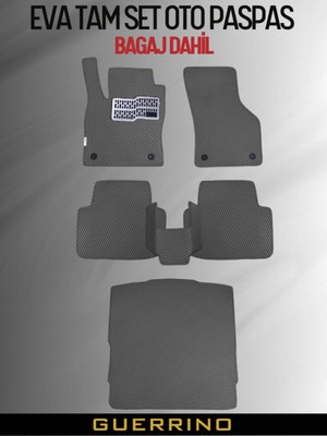 Mercedes-Benz-A SERİSİ-W177-HATCHBACK-(2018-2025) Için Eva Ful Paspas Takımı (Metal Topukluk Dahil)