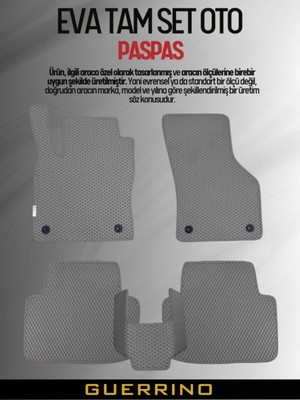 JEEP-GRAND-CHEROKEE-(2005-2010) Için Eva Iç Paspas Takımı (Metal Topukluk Hariç)