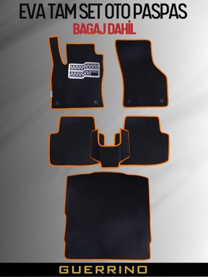 AUDİ-A4-SEDAN-(1994-2001) Için Eva Ful Paspas Takımı (Metal Topukluk Dahil)