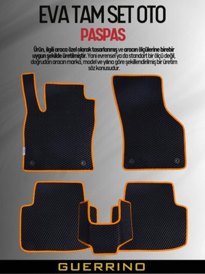 TOYOTA-COROLLA-(2013-2018) Için Eva Iç Paspas Takımı (Metal Topukluk Hariç)