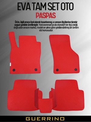 NİSSAN-QASHQAİ-(2007-2013) Için Eva Iç Paspas Takımı (Metal Topukluk Hariç)